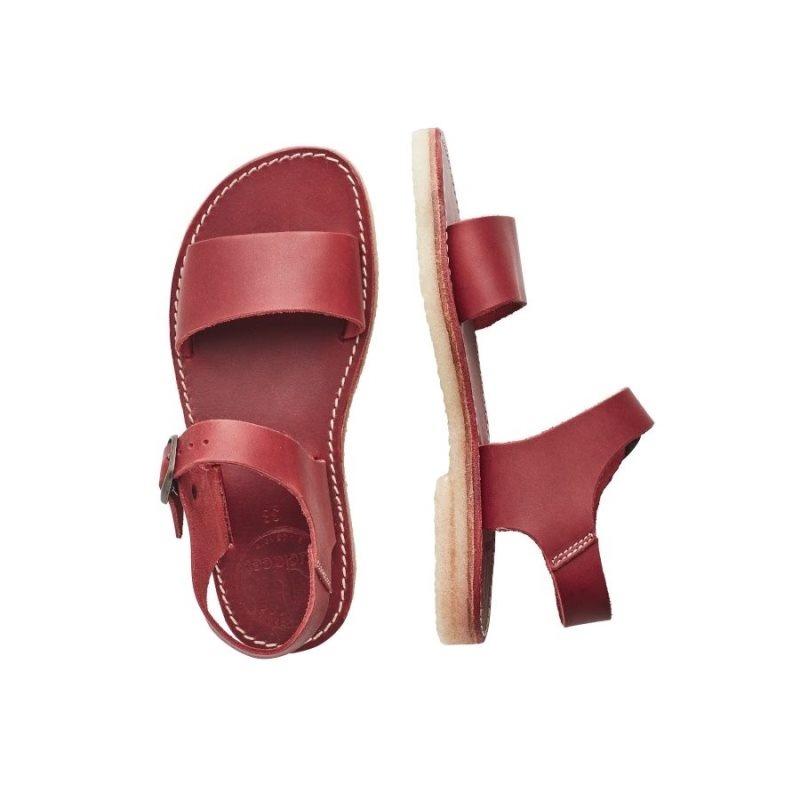 Sandali Duckfeet Lokken Donna Rosse | 759ITFXBD