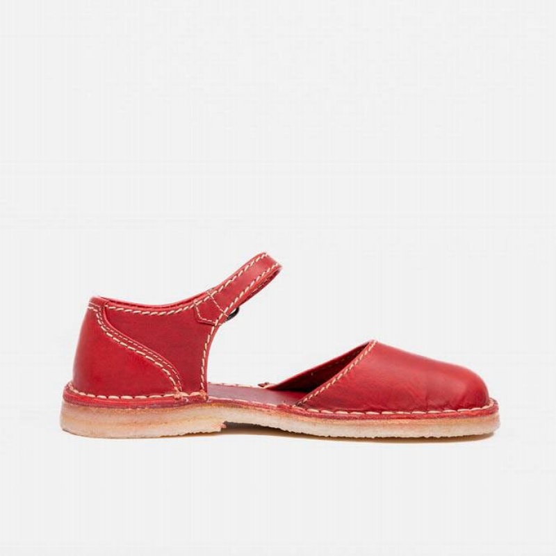 Scarpe Mary Jane Duckfeet Mols Donna Rosse | 708GFJNKC