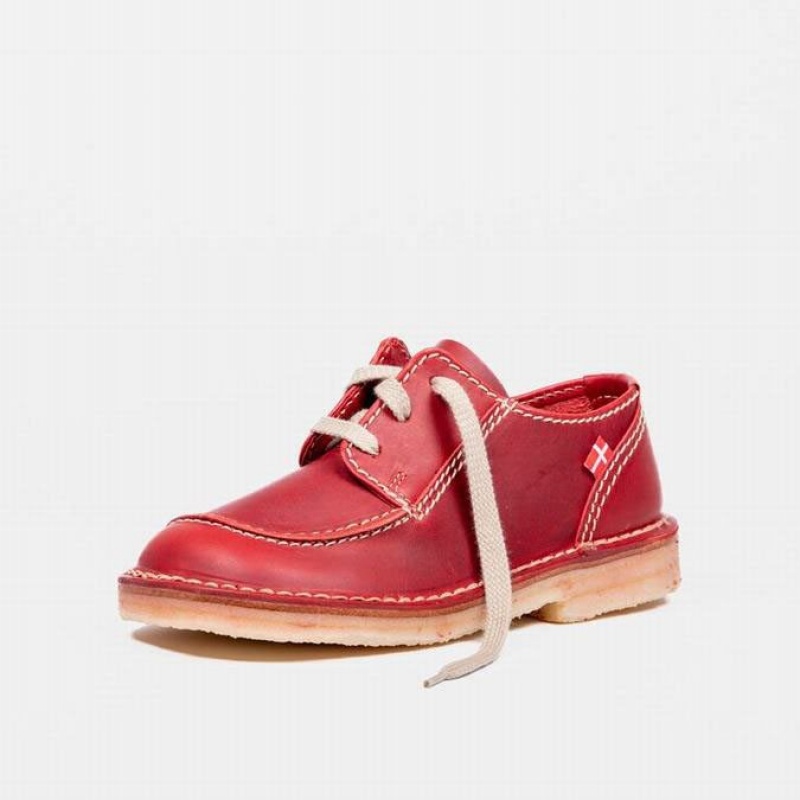 Scarpe Stringate Duckfeet Fyn Donna Rosse | 362RBHVMO